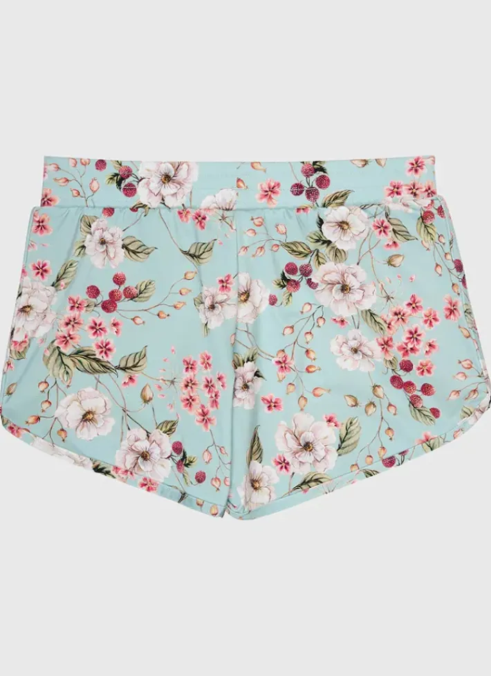 Kids Aqua Blu Lycra Boardshorts