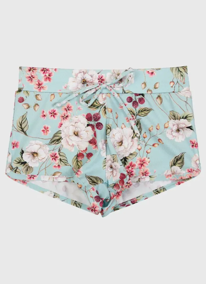 Kids Aqua Blu Lycra Boardshorts