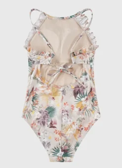 Kids Aqua Blu Halter Neck One Piece