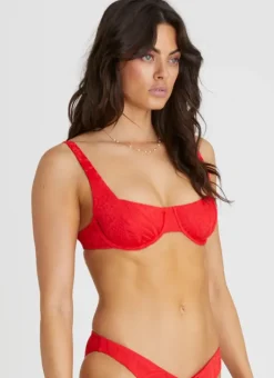 Women Aqua Blu Zara Balconette