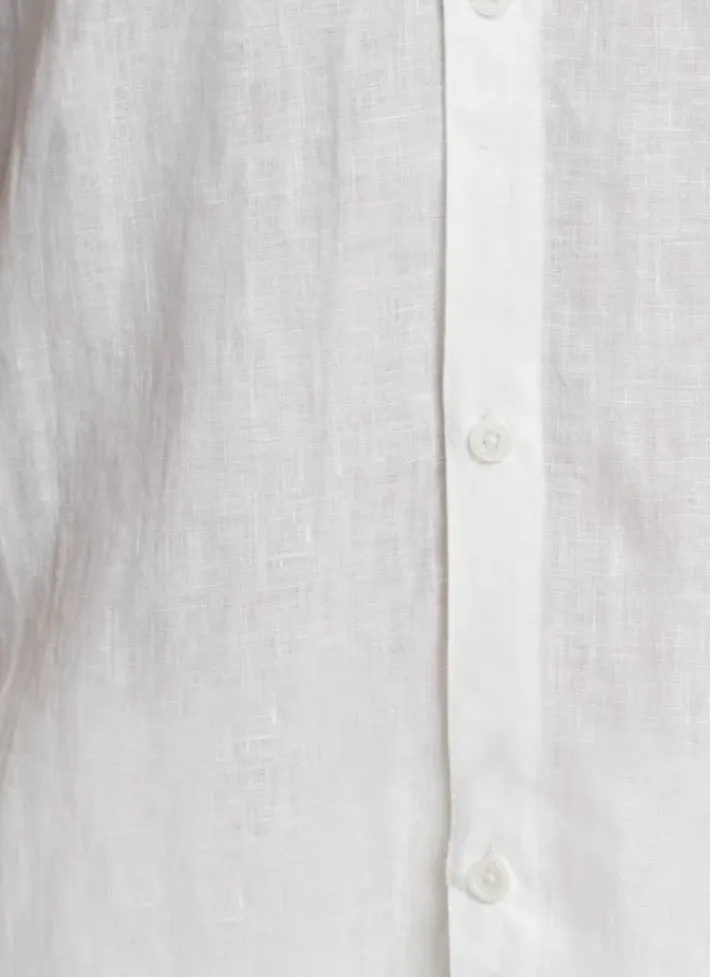 Women Aqua Blu Serenity Linen Pants - White