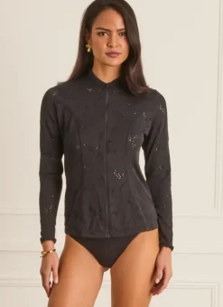 Women Aqua Blu Lyla Rash Guard