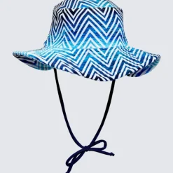 Kids Aqua Blu Lycra Bucket Hat