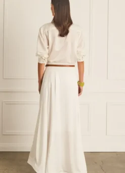 Women Aqua Blu Veronica Maxi Skirt