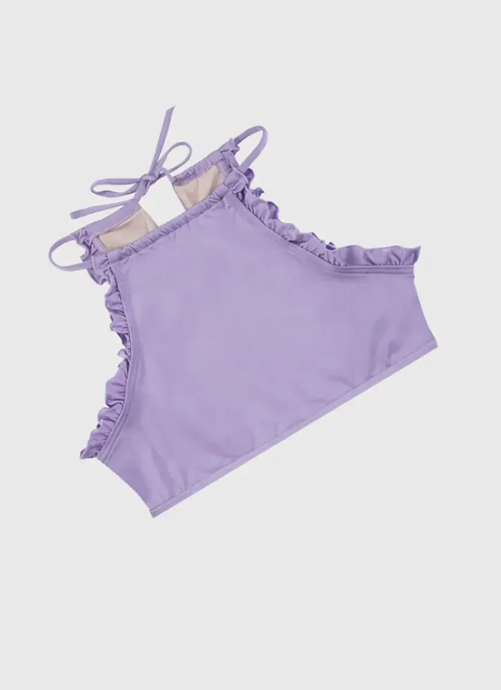 Kids Aqua Blu Stepping Stones Halter Neck Bikini Set