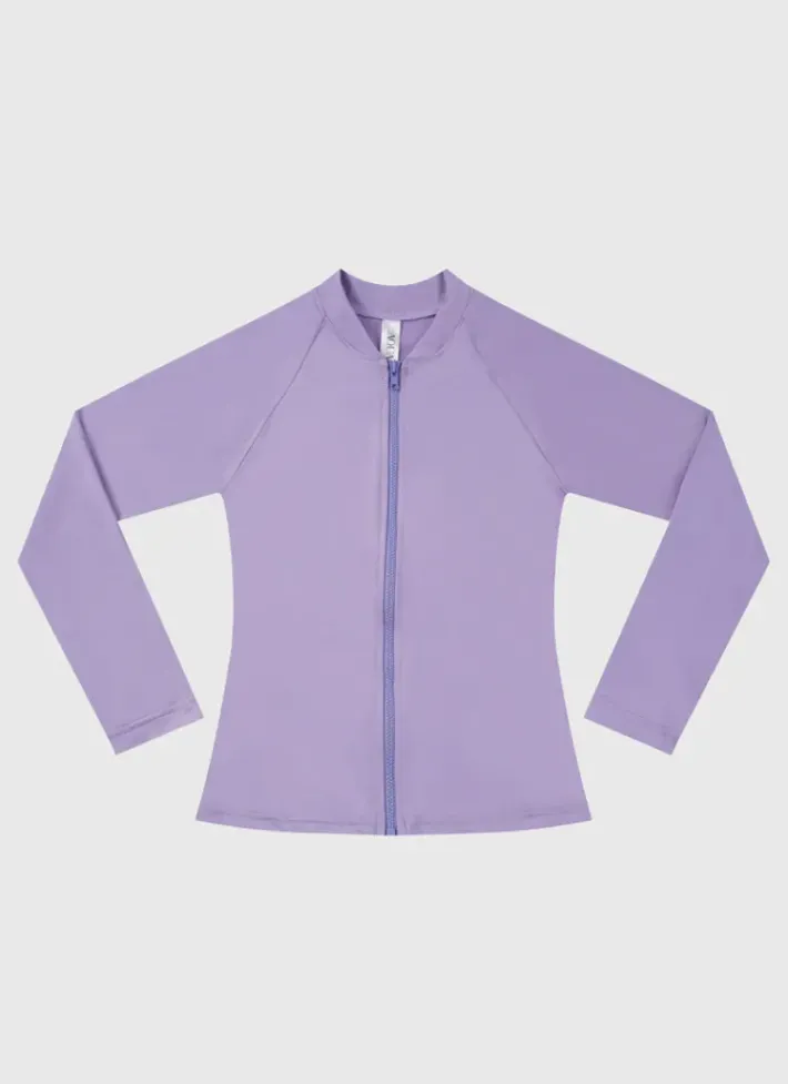 Kids Aqua Blu Stepping Stones Long Sleeve Rash Vest - Kids