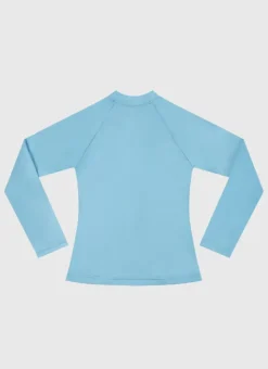Kids Aqua Blu Stepping Stones Long Sleeve Rash Vest - Kids