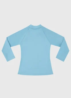 Kids Aqua Blu Stepping Stones Long Sleeve Rash Vest - Babies