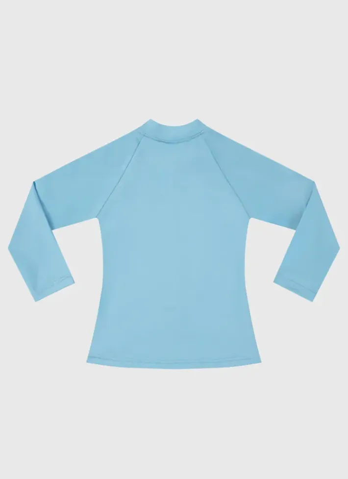 Kids Aqua Blu Stepping Stones Long Sleeve Rash Vest - Babies