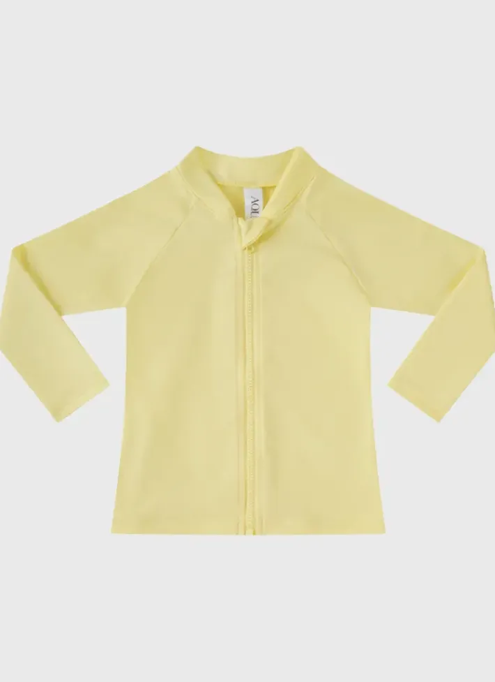 Kids Aqua Blu Stepping Stones Long Sleeve Rash Vest