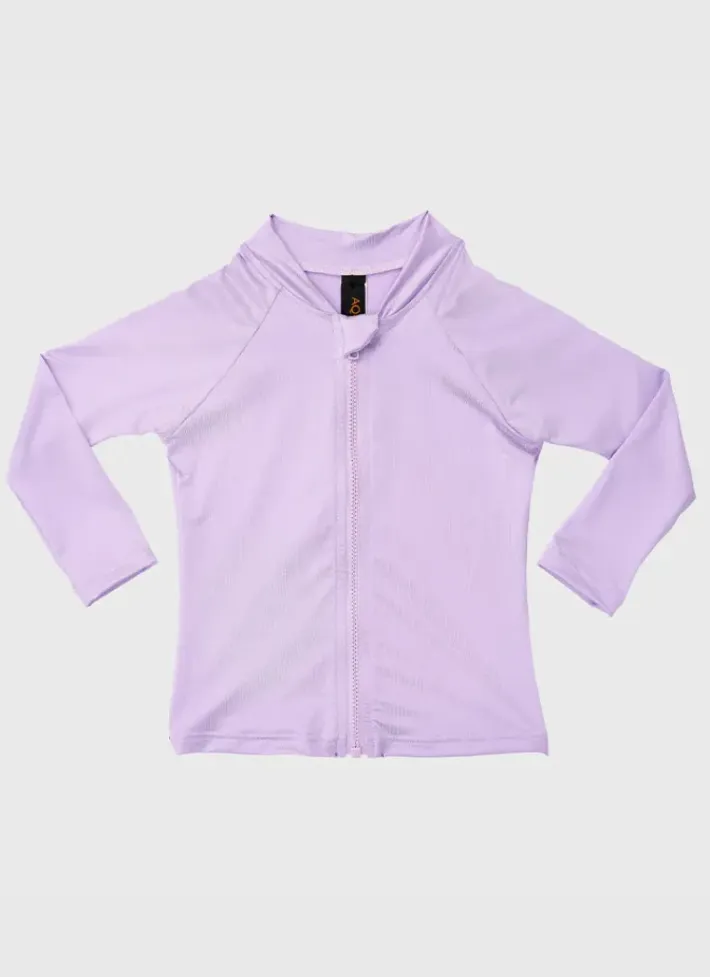 Kids Aqua Blu Stepping Stones Long Sleeve Rash Vest