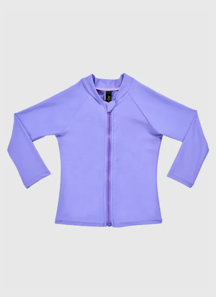 Kids Aqua Blu Stepping Stones Long Sleeve Rash Vest