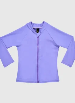 Kids Aqua Blu Stepping Stones Long Sleeve Rash Vest
