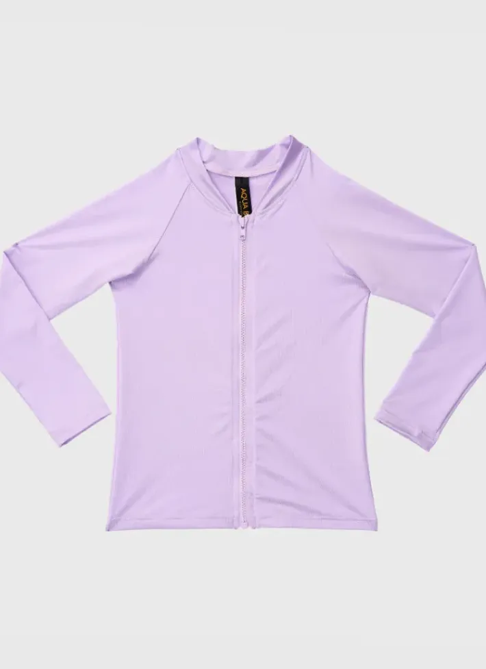 Kids Aqua Blu Stepping Stones Long Sleeve Rash Vest (SAMPLE)