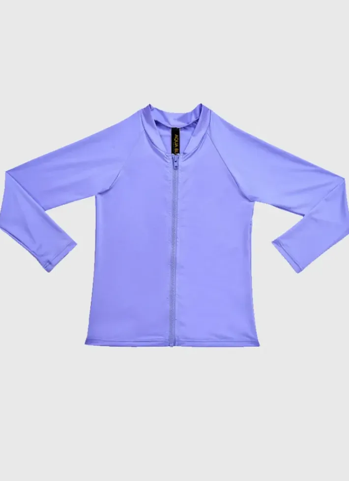 Kids Aqua Blu Stepping Stones Long Sleeve Rash Vest