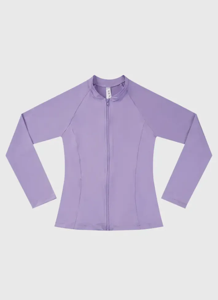 Kids Aqua Blu Stepping Stones Long Sleeve Rash Vest - Teens