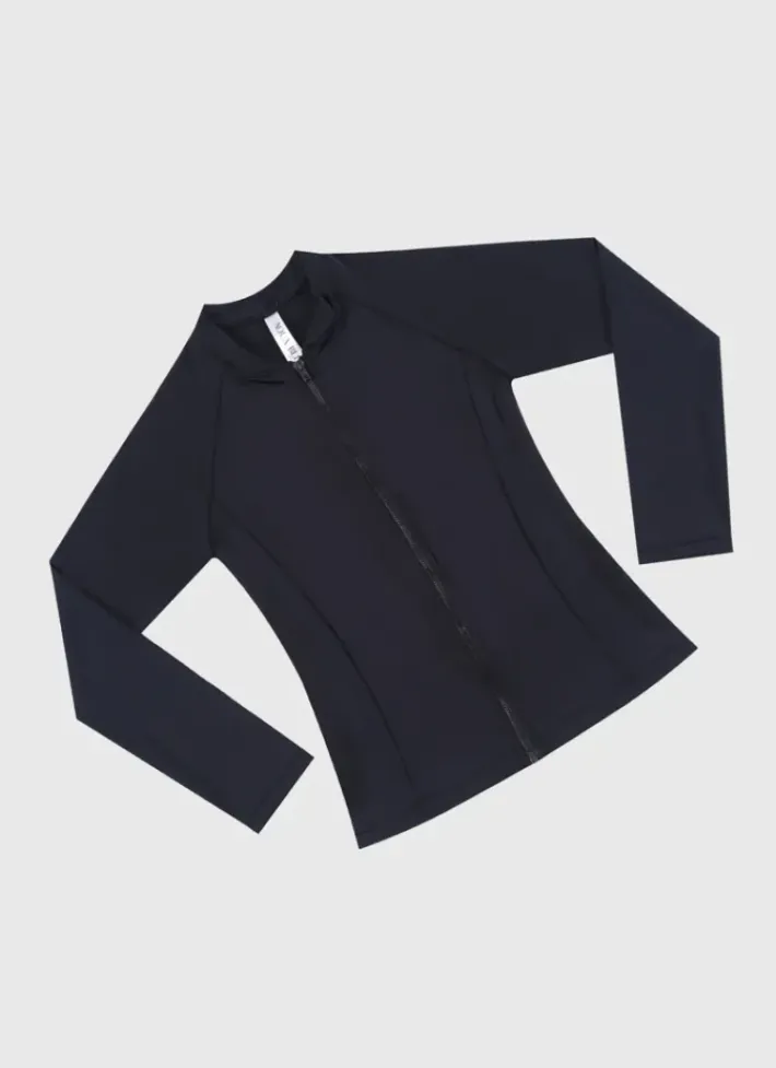 Kids Aqua Blu Stepping Stones Long Sleeve Rash Vest - Teens