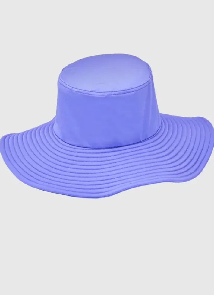 Kids Aqua Blu Stepping Stones Lycra Hat