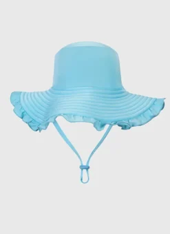 Kids Aqua Blu Stepping Stones Sun Hat - Babies