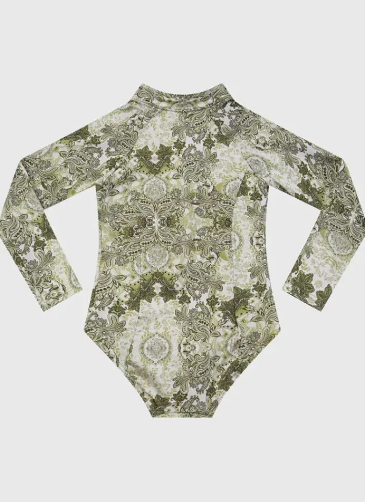 Kids Aqua Blu Long Sleeve One Piece