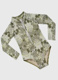 Kids Aqua Blu Long Sleeve One Piece