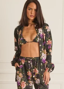 Women Aqua Blu Odilia Beach Shirt