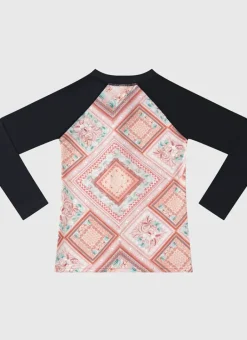 Kids/BOY Aqua Blu Long Sleeve Rash Vest