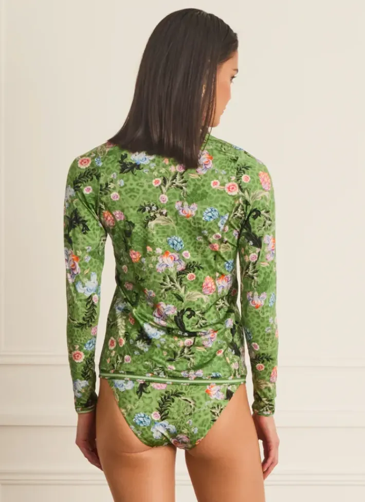 Women Aqua Blu Lyla Rash Guard (SAMPLE)
